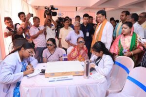 Health Awareness Message at Eye Camp in Shantipara